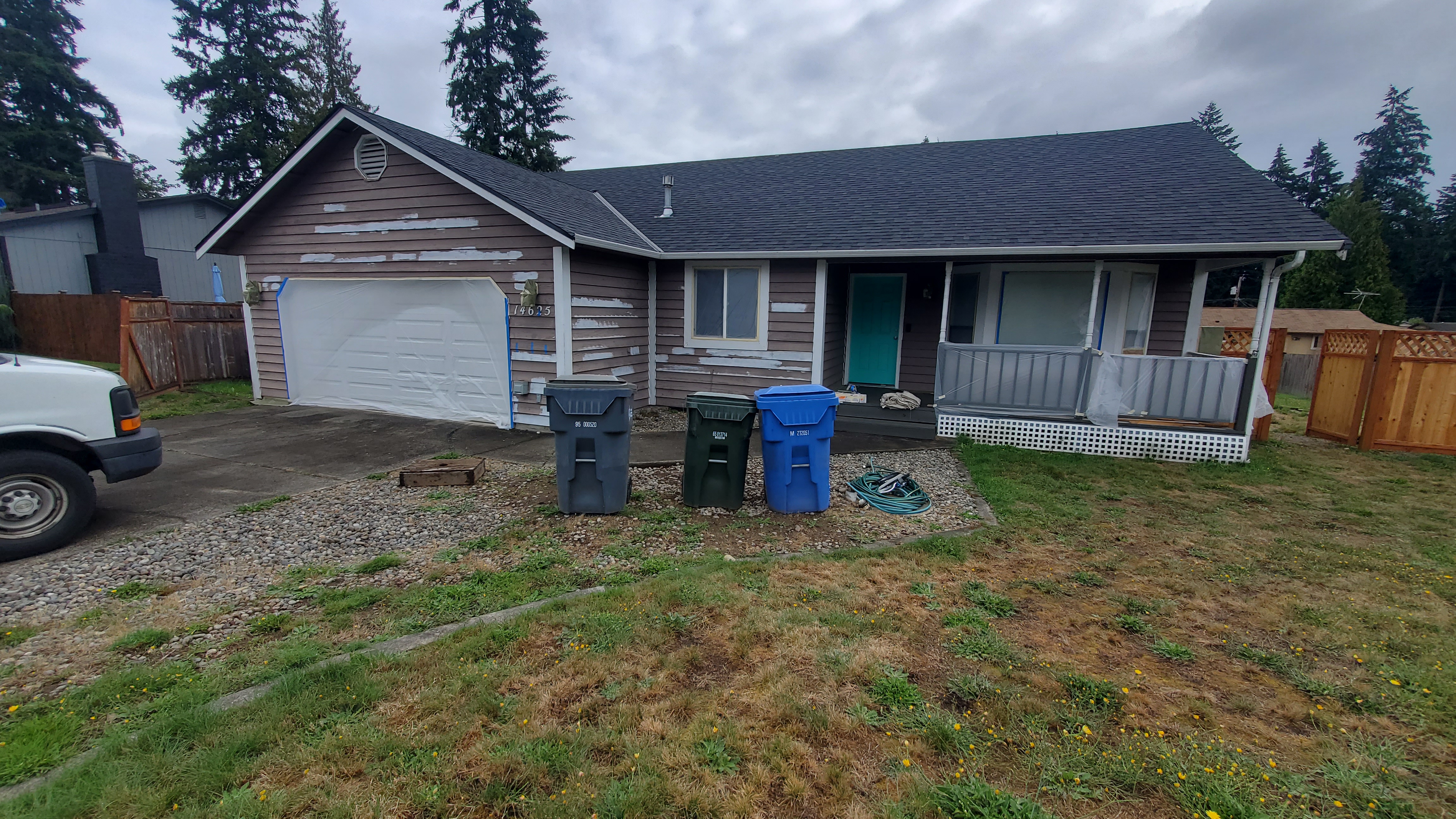 Before painting - Exterior · White Finish